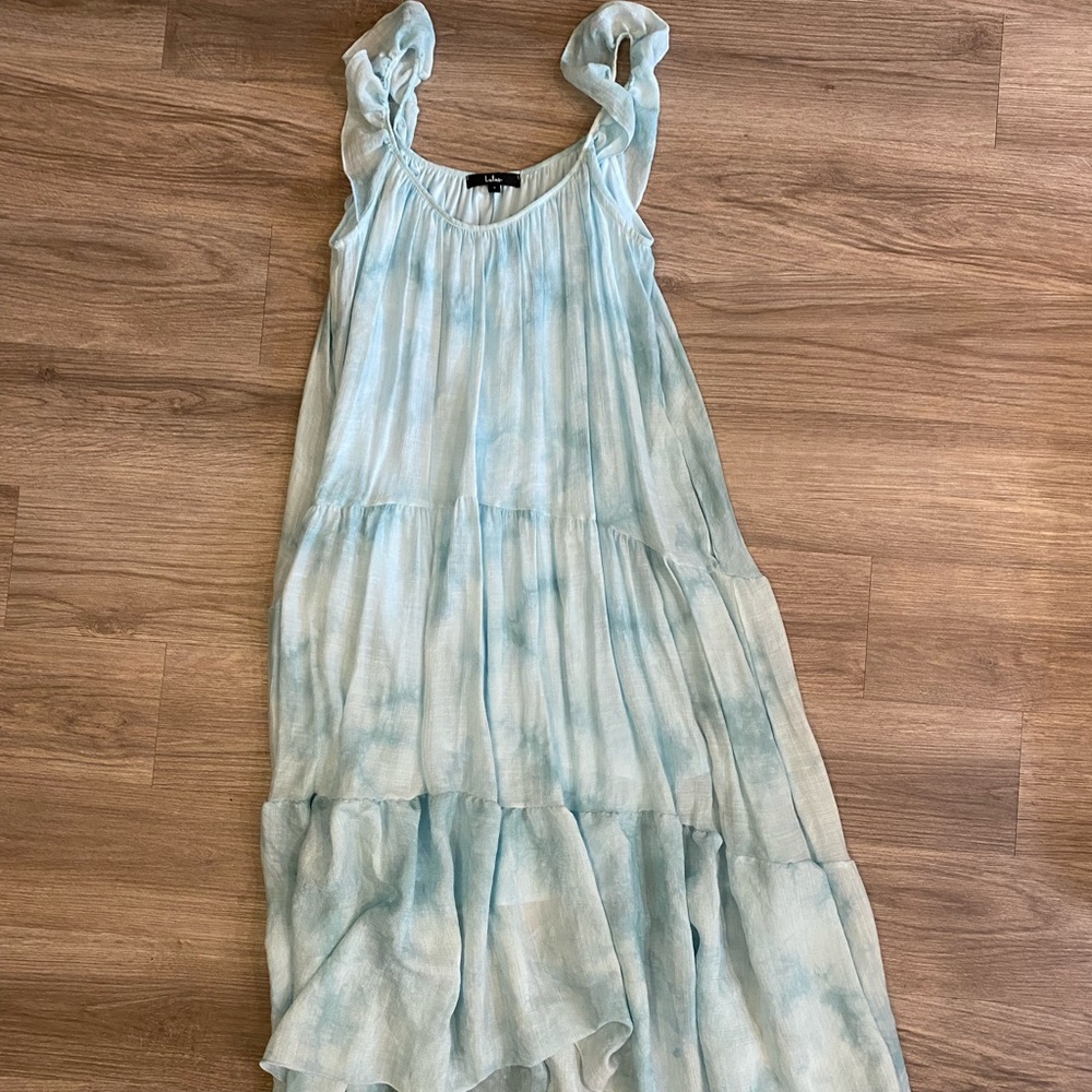 Lulus NWOT asymmetrical maxi dress